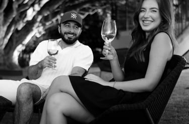 Happy couple in Love. Ponta do Sol couple photo session, Madeira.  Black and white style.