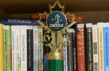 Chess Trophies in ChessUA Club Brantford