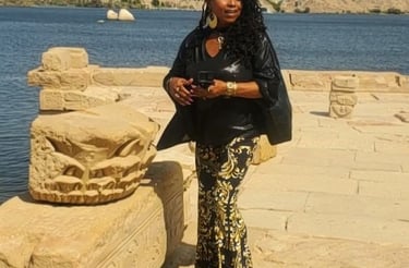 Davida Roze at The Temple of Isis Philae Aswan Egypt September 2022