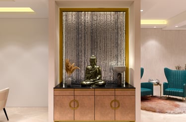 Interior Design - Budha Statue at Entrance Foyer
