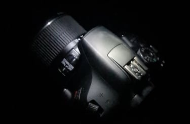 Cámara canon que sirve para representar al fotógrafo