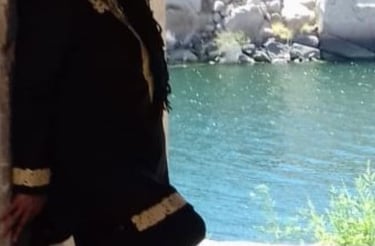 Davida Roze at the Temple of Isis Aswan Egypt September 2022