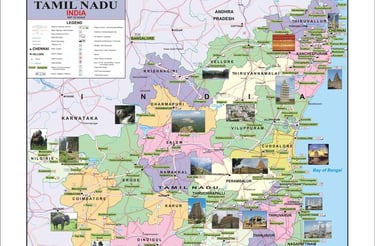 a map of the country of tamil