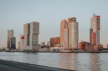 City skyline of Rotterdam photographed by Urte Foto, the photographer in Netherlands.