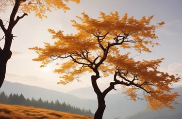 A sleek, minimalist workspace with gold and black wallpaper samples on a white wall.