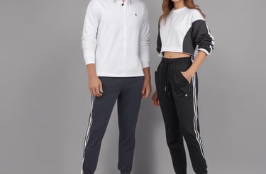 a man and woman standing next to each other