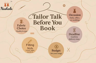You Discuss Before Booking a Tailor at Home