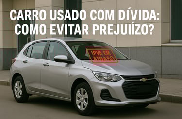 Chevrolet Onix prata estacionado em frente a um prédio com aparência institucional, com etiqueta ver