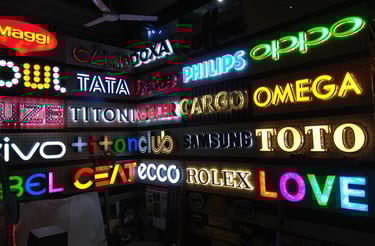multiple led sign board maker in delhi