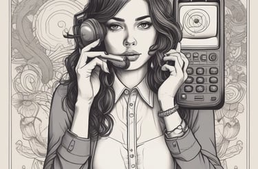 A professional customer service representative assisting a client over the phone.