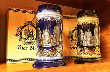 Helen GA - German beer mugs are collector's items if they have hand drawn designs