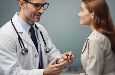 A medical setting with two people, likely healthcare professionals, focusing on a patient who is surrounded by numerous medical devices and monitors. The environment is busy with various tubes and equipment connected to the patient.