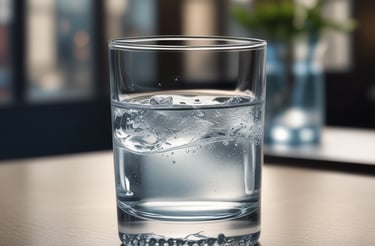 A metallic coffee filter rests atop a glass jar, positioned indoors with diffused natural light streaming in from a nearby window. The filter has a conical shape and is designed for pour-over coffee brewing.