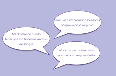 Nunca subo a sitios altos porque paso muy mal rato