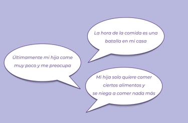 La hora de la comida es una batalla en mi casa