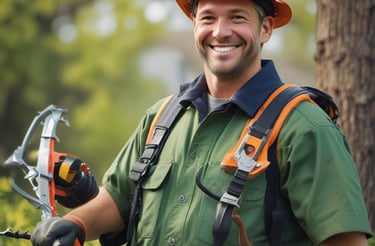 A friendly team member ready to assist with tree services.