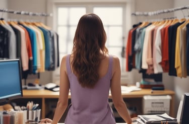 A modern workspace with a laptop, phone, and notepad on a desk.