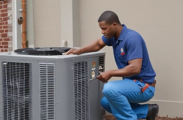 A friendly customer service representative at a desk.