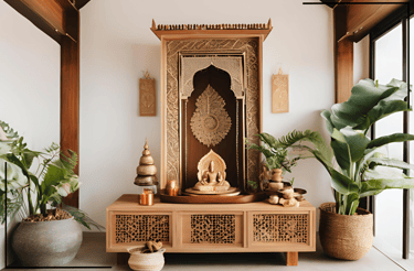 Nature-Inspired Mandir Design