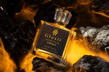 SAFFRON DUSK by Gloxii premium spicy scent product image.”
