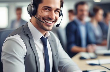 A modern office space showcasing our interior design work.