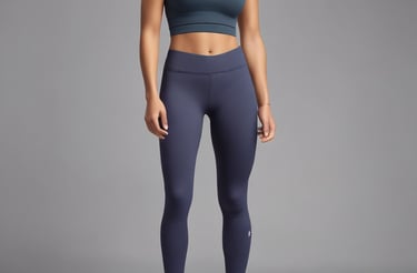 A clothing store display featuring a variety of colorful garments on red hangers. Above the clothing racks, there are several helmets with vibrant patterns, including pink with floral designs and a shiny silver one. A person in the background appears to be browsing the clothing.