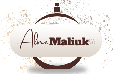 Simbolo Aline M<aliuk Psicoaromaterapeuta, perfumista e Neuropsicologia. Projetos aromatericos