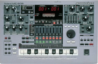 The roland MC 505, famous music composer module