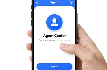 A welcoming office space with tools and a laptop ready for client consultation.