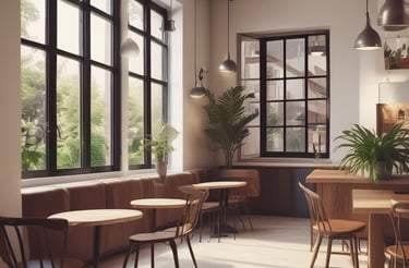 Modern office workspace with a laptop, phone, and coffee cup ready for client communication