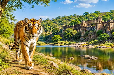 Tiger at Ranthambore National Park, Rajasthan, India