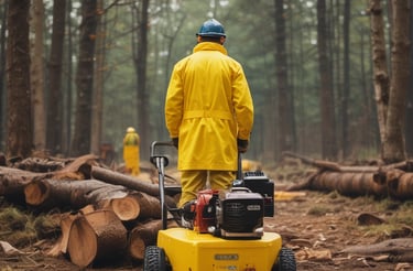 A friendly team member answering a phone call in a bright office.