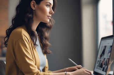 A friendly customer support representative wearing a headset, smiling warmly.