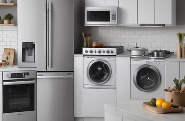 A welcoming storefront of Markaz Alsukur with electrical and kitchenware displays.