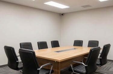 A sleek dark underwater scene showing a blue-lit subsea ROV gently exploring the ocean floor.