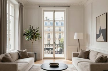 Cozy office interior of a local real estate agency with welcoming atmosphere