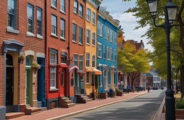 A cozy, sunlit corner with soft green walls and a small wooden desk holding a vase of fresh flowers.