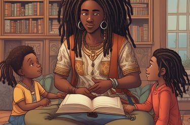 A cozy desk with an open notebook, a pen, and a steaming cup of tea beside a window.