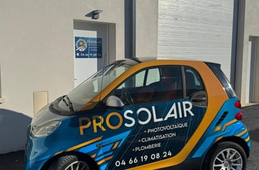 Prosolair, photovoltaïque, pose de climatisation et plomberie dans le Gard / l'Hérault et en occitan