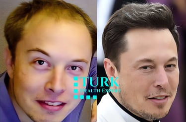 elon musk before and after hair transplant