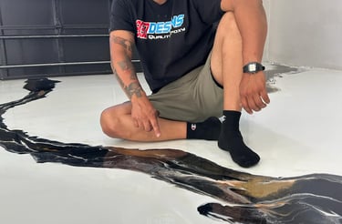 pisos de resina epoxica para garajes en metalizado