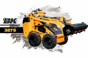 Mini krautuvas Berger Kraus su dyzeliniu Kubota varikliu