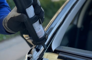 gluing in a windshield
