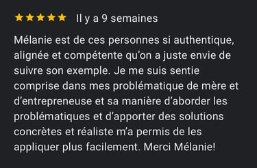 Avis formation RH mélanie nardi