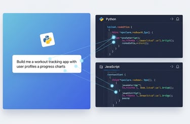 Emergent turns English prompts into full-stack apps with Python backends and responsive frontends.