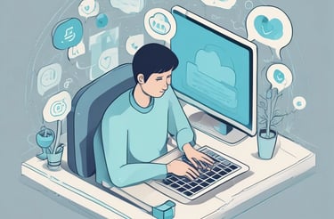 A person wearing a black t-shirt with the text 'fitcarb' holding several white, translucent coiled objects in their palms. The background features a kitchen setting with a wooden countertop and some kitchen appliances.