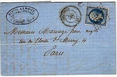 Gros Chiffres précoces d’Orchies décembre 1862