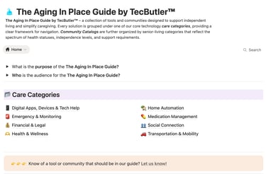 The Aging In Place Guide by TecButler