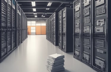 A vintage typewriter holds a sheet of paper with the words 'WELLNESS TECH' typed in large, bold letters. The typewriter is in a shade of olive green, with a focus on the metal and mechanical components. The paper is placed neatly in the roller, ready for typing more text.