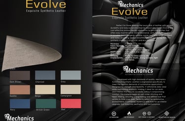 mechanics Evolve synthetic leather automotive car seat .bekleed oscar kulit sintetis jok mobil